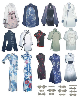 動(dòng)漫服裝素材。
